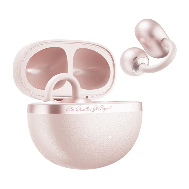 CT06 Clip On Earbuds Open Ear Wireless Bluetooth 6.0 Headphones with 4 Mic 35H Earbuds Comfortable for Running