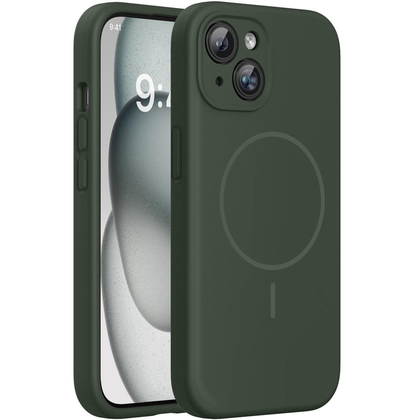 Magnetic for iPhone 17 Pro Max Case, Compatible with MagSafe, Integrated Silicone Camera Control Cover, 3.0mm Thicken Shockproof Drop Protection Phone Case for 17 ProMax, Orange