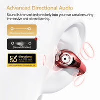 C30S Open Ear Wireless Earphones Hi-Res with LDAC Ear Clip Earbuds Bluetooth 6.0 Clip On OWS Sports Headphones 40Hrs